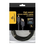 Gembird cable hdmi a micro hdmi 3m negro  cc-hdmid-10