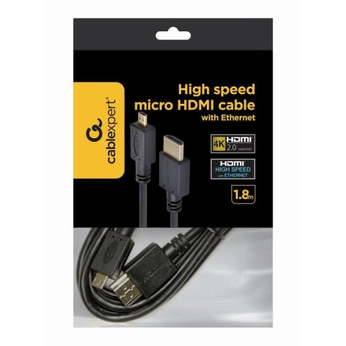 Gembird cable hdmi a micro hdmi 1.8m negro  cc-hdmid-6