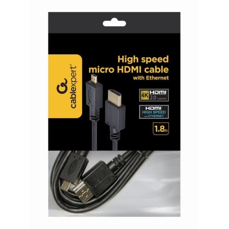 Gembird cable hdmi a micro hdmi 1.8m negro  cc-hdmid-6