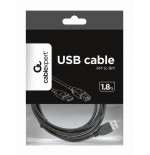 Gembird cable usb 2.0 tipo a/b (impresora) 1.8m negro