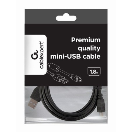 Gembird cable usb 2.0 a mini-usb 1.8m negro