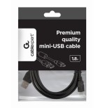 Gembird cable usb 2.0 a mini-usb 1.8m negro