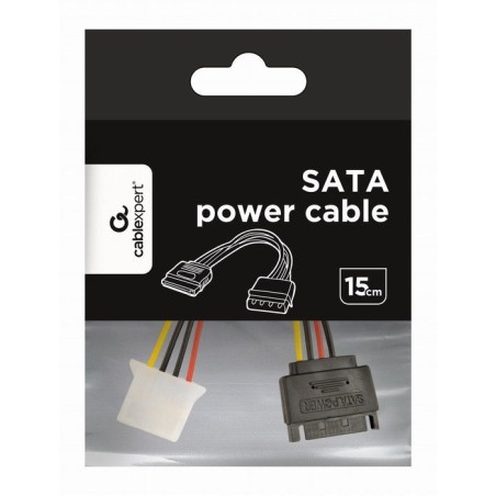 Gembird cable de alimentacion molex a sata 0.15m