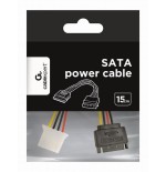 Gembird cable de alimentacion molex a sata 0.15m