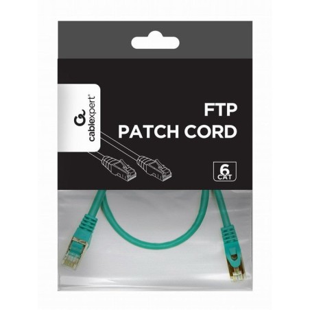 Gembird cable de red utp cat6 0.5m verde