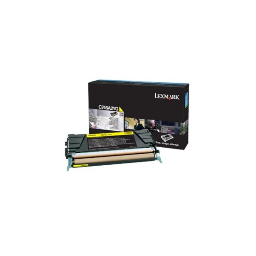 Lexmark toner amarillo projekt c746 748 aprox. 7.000 s.