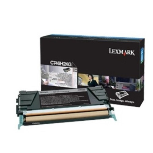 Lexmark c746 c748 toner cartridge black standard capacity 12.000 pages corp. cartr.