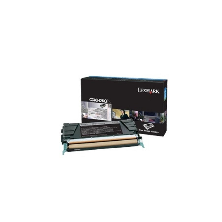 Lexmark c746 c748 toner cartridge black standard capacity 12.000 pages corp. cartr.