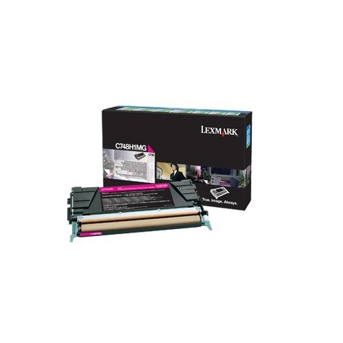 Lexmark c748h1mg cartucho de tóner original magenta 1 pieza(s)