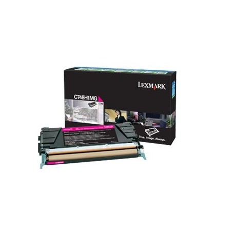Lexmark c748h1mg cartucho de tóner original magenta 1 pieza(s)