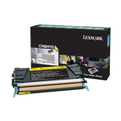Tóner amarillo lexmak c74x high corporate c748h3yg