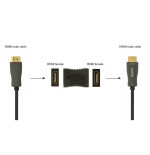 Gembird adaptador hdmi h/h negro