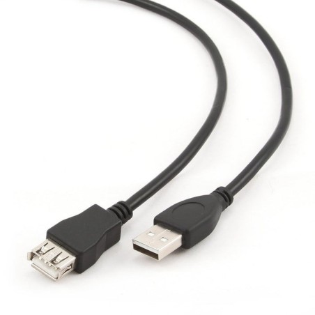 Gembird cable usb2.0  a/a (alargo) m/h  1.8m negro  ccp-usb2-amaf-6