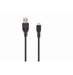 Gembird cable usb a micro usb 0.30m  negro ccp-musb2-ambm-0.3m