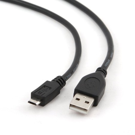 Gembird cable usb a micro usb 0.30m  negro ccp-musb2-ambm-0.3m