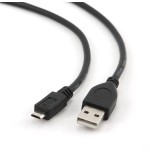 Gembird cable usb a micro usb 0.30m  negro ccp-musb2-ambm-0.3m
