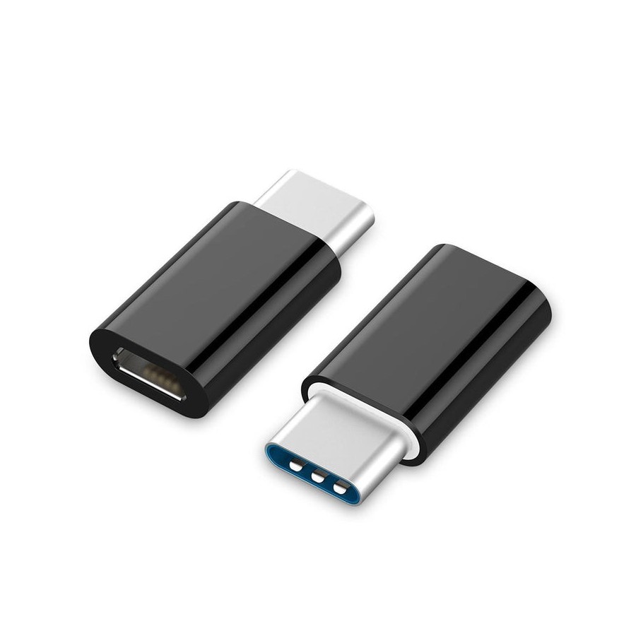 Gembird adaptador  usb-tipo c a micro-usb m/h negro  a-usb2-cmmf-01