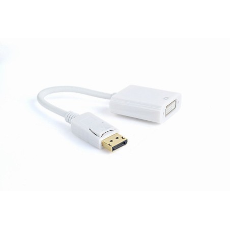 Gembird adaptador displayport a dvi m/h blanco  a-dpm-dvif-002-w
