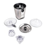 Exprimidor eléctrico rommelsbacher zp 60/e negro, acero inoxidable 100 w