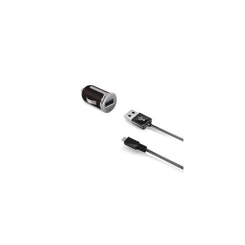 Celly ccusbmicro cargador de dispositivo móvil auto negro, plata