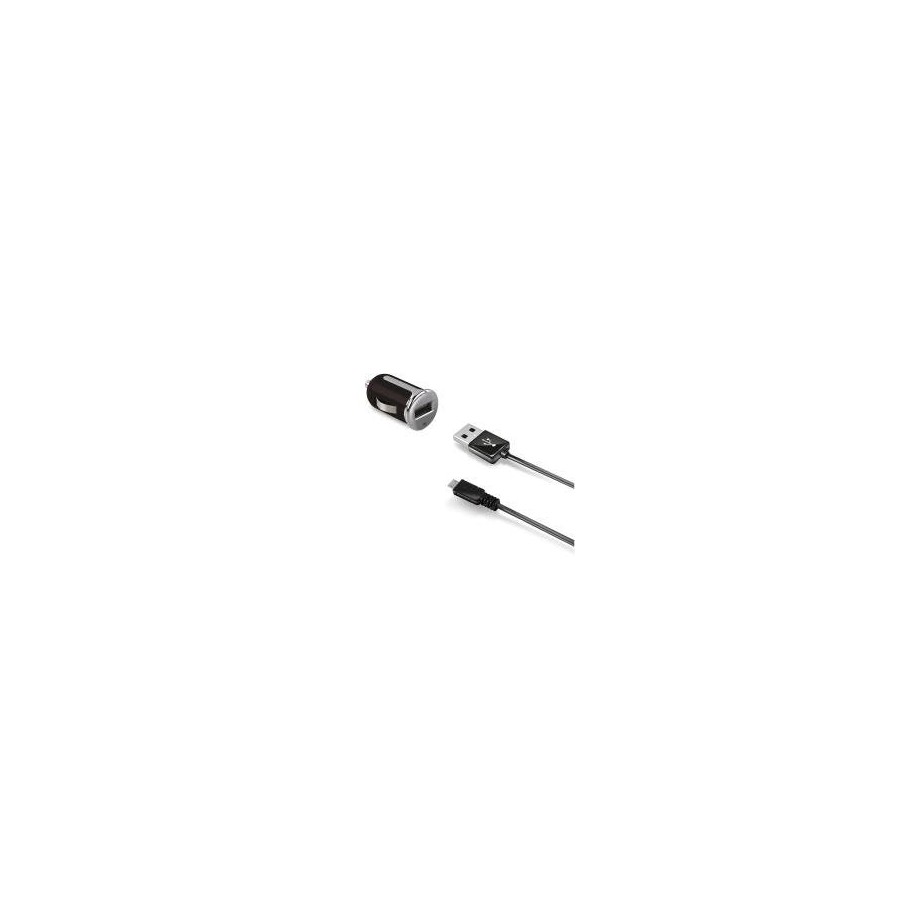 Celly ccusbmicro cargador de dispositivo móvil auto negro, plata