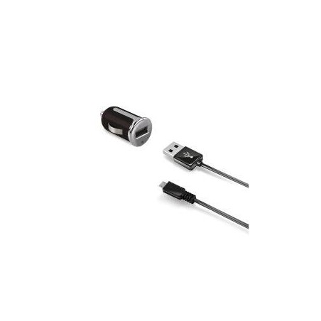 Celly ccusbmicro cargador de dispositivo móvil auto negro, plata