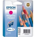 Tinta original epson stylus c70/80 magentra(t0323)