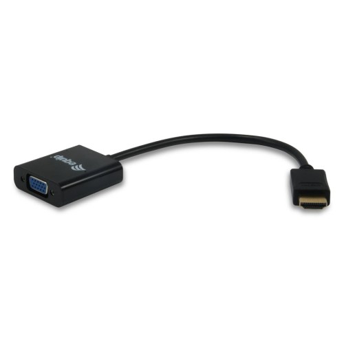 Equip adaptador hdmi a vga m/h con audio jack 3.5 0.15m negro 11903607