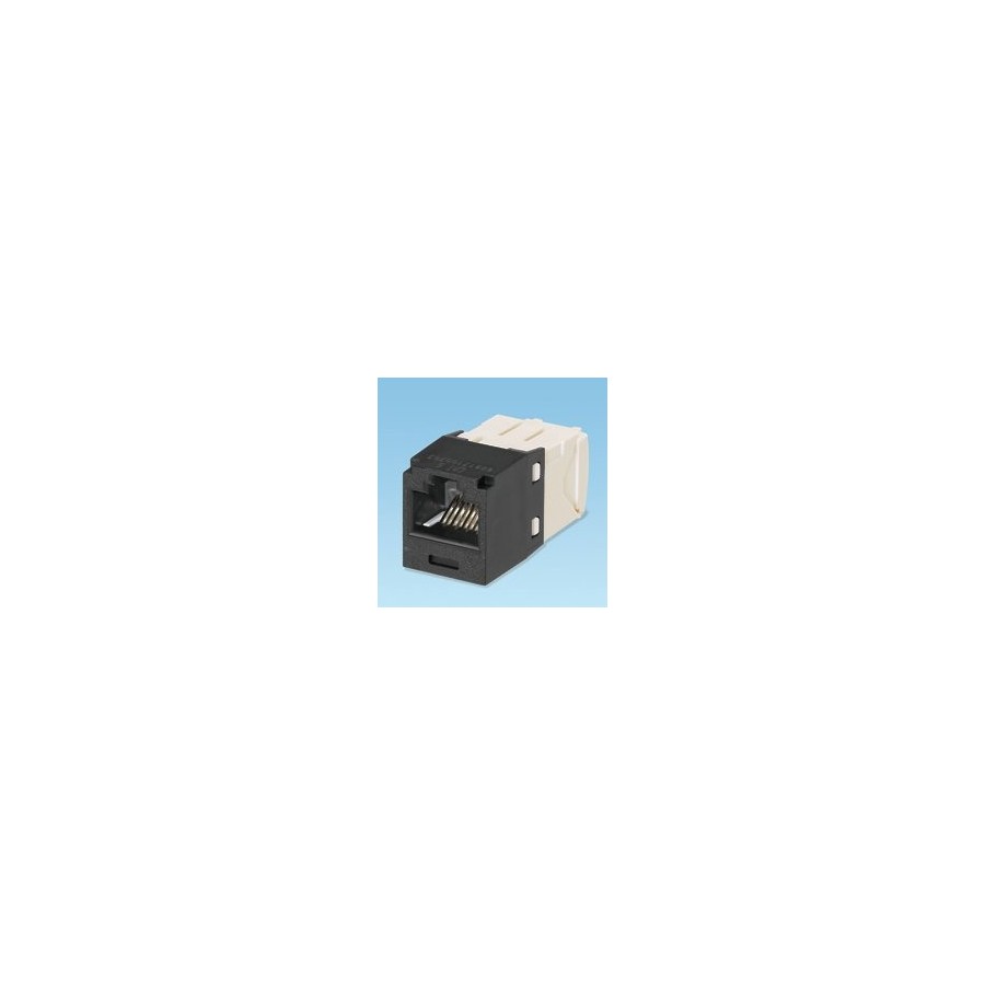 Panduit utp rj45 tg-minijack kat 6 negro, blanco