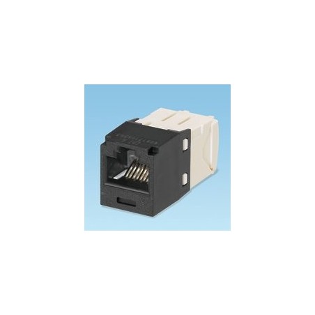 Panduit utp rj45 tg-minijack kat 6 negro, blanco