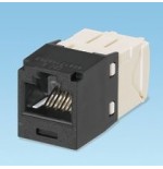 Panduit utp rj45 tg-minijack kat 6 negro, blanco