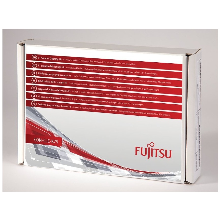Fujitsu con-cle-k75 kit de limpieza para computadora paños secos para limpieza de equipos escáner