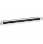 Equip panel pasacables con cepillo 1u con barra de soporte