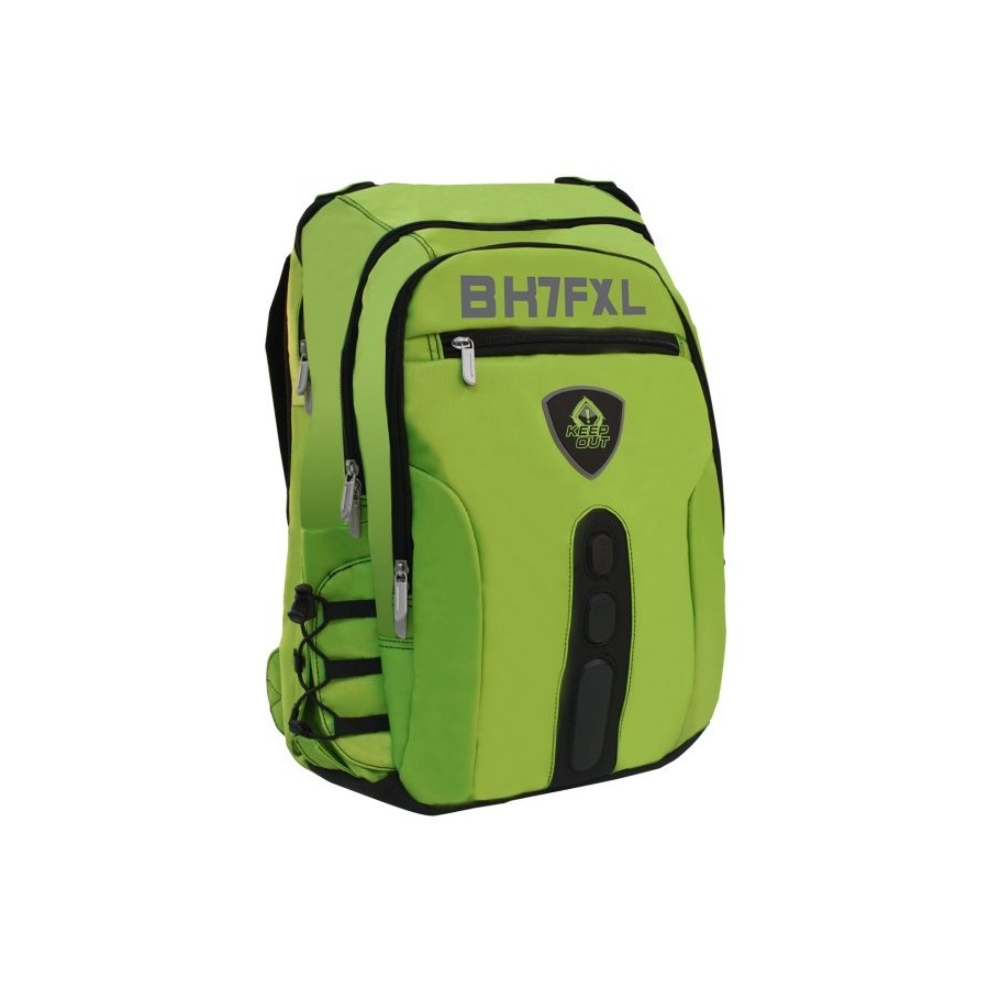 Keep out mochila gaming bk7 full xl  verde 17"