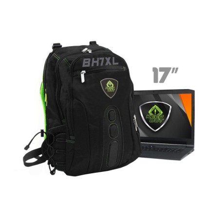 Keep out mochila gaming bk7 xl negro-verde 17"