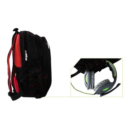 Keep out mochila gaming bk7 xl  negro-rojo 17"