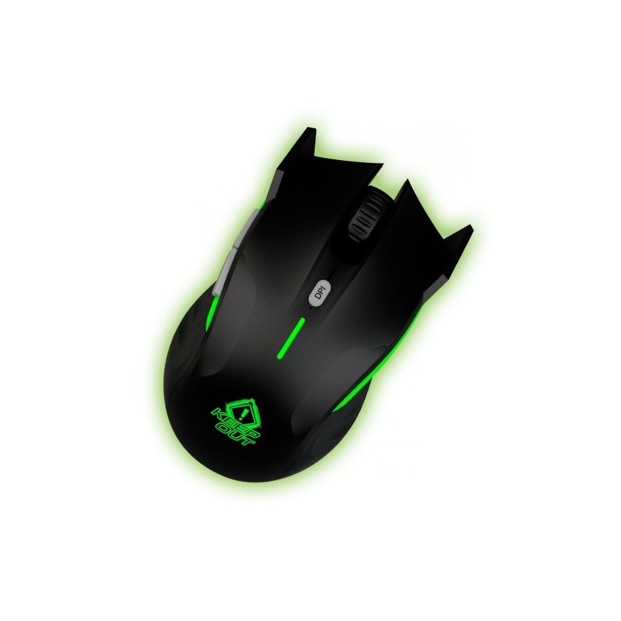 Keep out raton gaming poseidon 4000dpi negro sensor avago