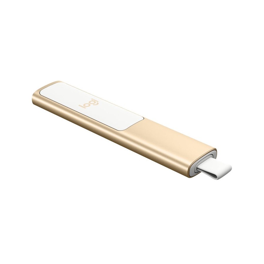 Logitech presentador laser retail dorado wireless presenter
