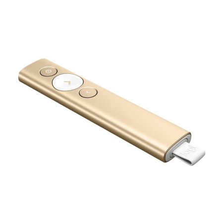 Logitech presentador laser retail dorado wireless presenter
