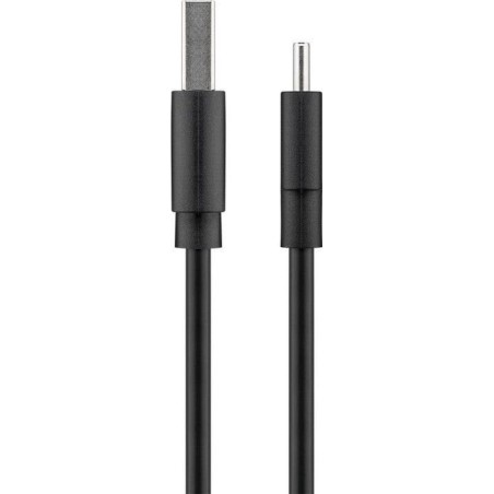 Goobay cable de carga/sync usb-c 1m negro