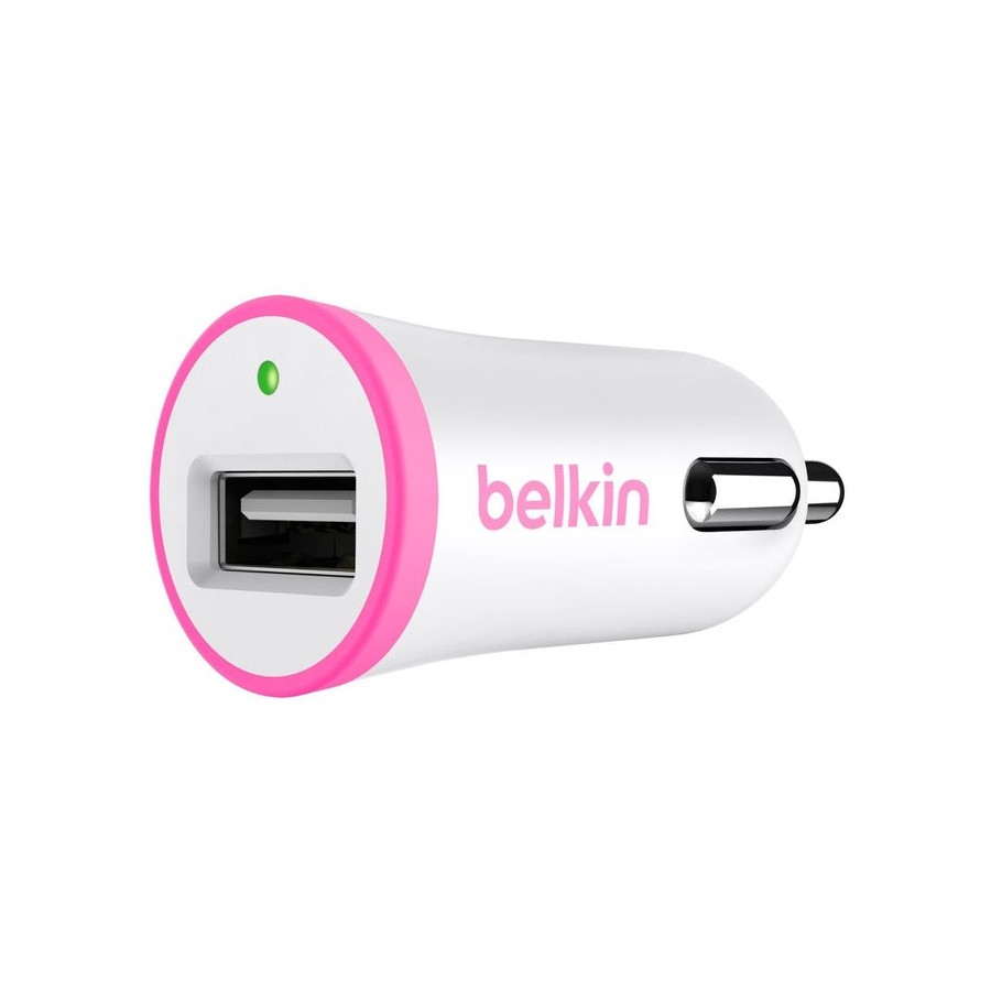 Belkin cargador usb para mechero coche 1a rosa