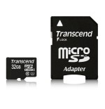 Transcend tarjeta micro sd 32gb clase 10 sdhc uhs-i con adaptador a sd