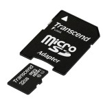 Transcend tarjeta micro sd 32gb clase 10 sdhc uhs-i con adaptador a sd
