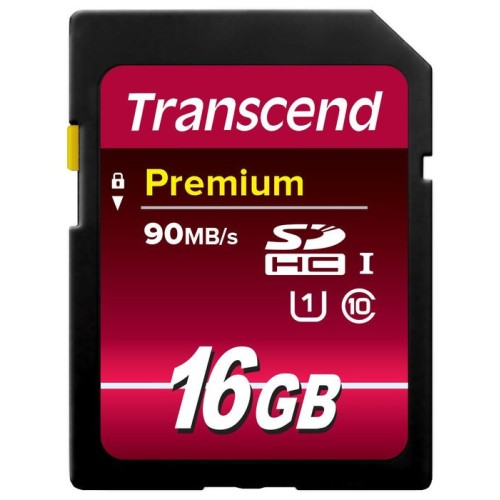 Transcend secure digital 16gb sdhc class10 uhs-i card 300x