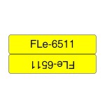Brother fle6511 cinta para impresora de etiquetas negro sobre amarillo