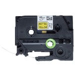 Brother fle6511 cinta para impresora de etiquetas negro sobre amarillo