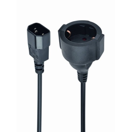 Gembird cable de alimentacion schucko a c14 h/m negro 0.15m  pc-sfc14m-01