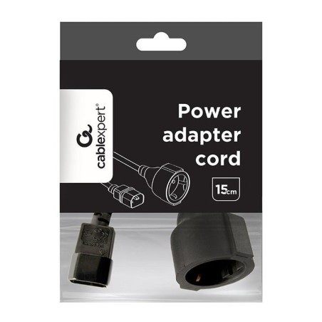 Gembird cable de alimentacion schucko a c14 h/m negro 0.15m  pc-sfc14m-01