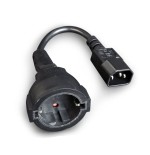 Gembird cable de alimentacion schucko a c14 h/m negro 0.15m  pc-sfc14m-01