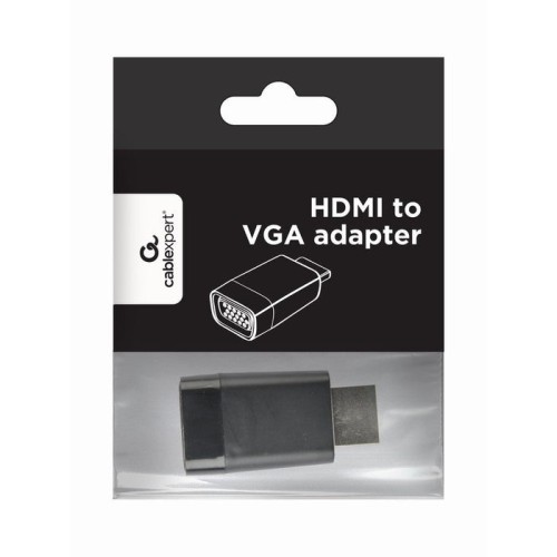 Gembird adaptador hdmi a vga m/h negro a-hdmi-vga-001